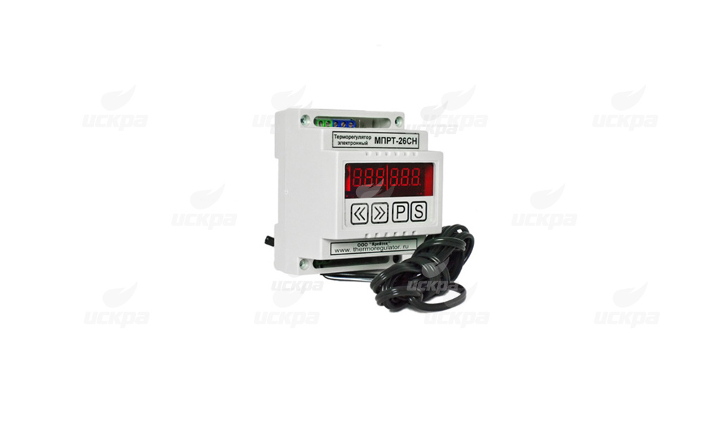 ФОТО - Терморегулятор МПРТ-26СН с датчиками КТУ до 1 кВт (DIN, цифровое управление)