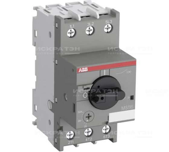 ФОТО - Автоматический выключатель ABB MS116-25 10кА с регулировкой, тепловой защитой 1SAM250000R1014