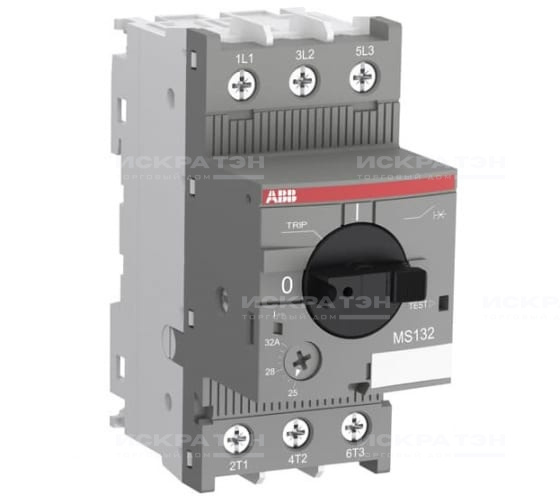 ФОТО - Автоматический выключатель для защиты электродвигателей ABB MS132-25 20-25А, 50кА 1SAM350000R1014