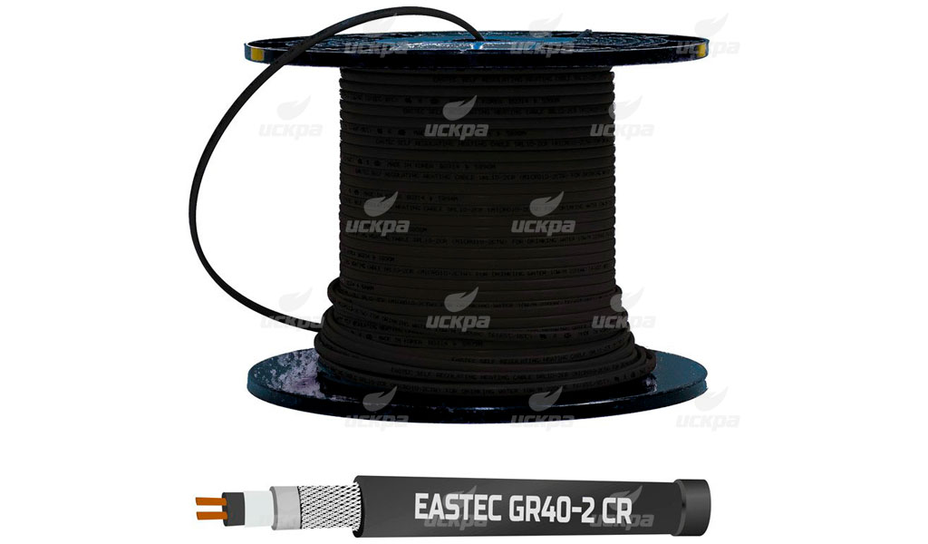 Саморегулирующийся греющий кабель EASTEC GR 40-2 CR