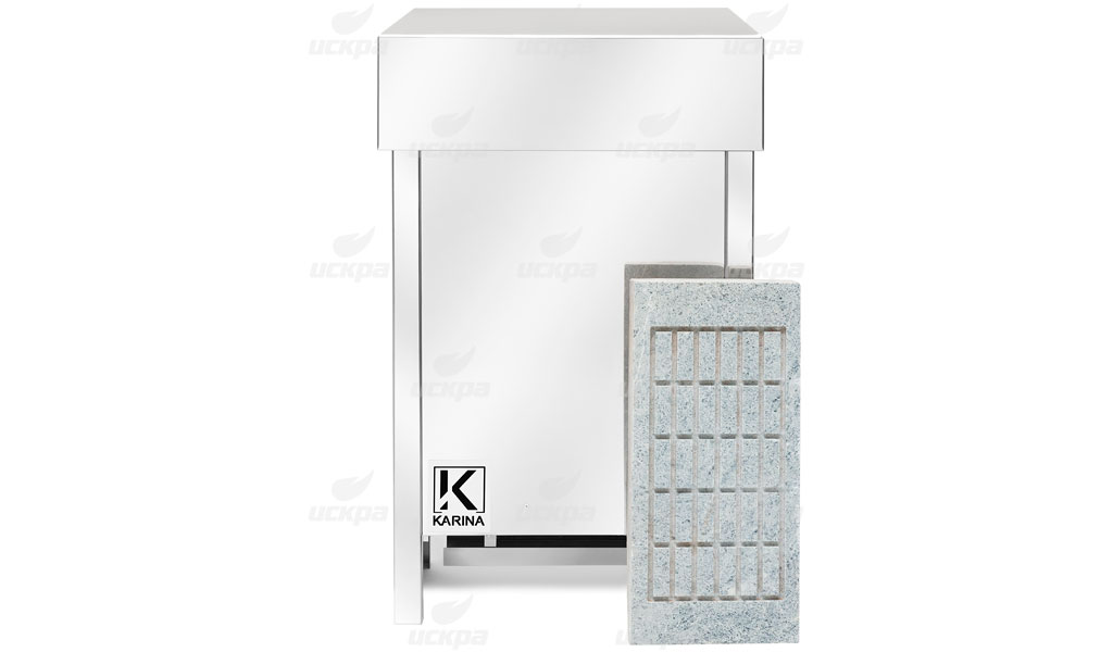 Электрокаменка Karina ECO 12 кВт 380В в камне талькохлорит горизонтальный