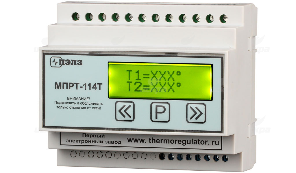 Терморегулятор МПРТ-114 4 канала твердотельное реле с датчикам КТУ до 1 кВт (DIN, цифровое управление, 4 канала)