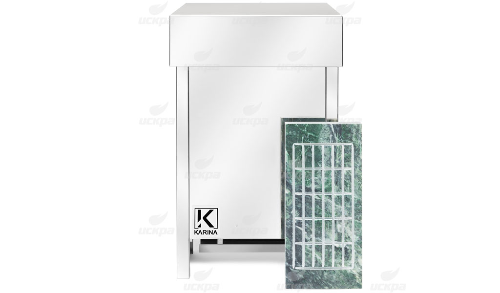 Электрокаменка Karina ECO 16 кВт 380В в камне змеевик горизонтальный