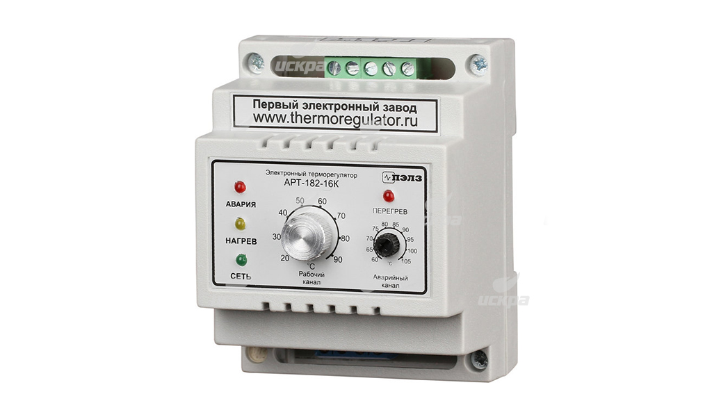 Терморегулятор термостат АРТ-182-10 с датчиками KTY-81-110 2кВТ DIN