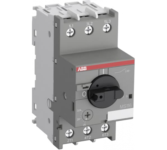 Автоматический выключатель ABB MS116-25 10кА с регулировкой, тепловой защитой 1SAM250000R1014