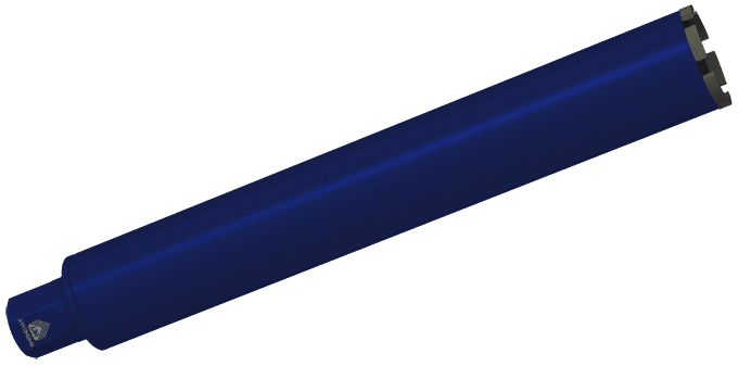 Алмазная коронка Diamond Hit DH-D525 Ø072/0450.06.1¼ предназначена для работы  с микроударом,  в сухую (без подачи СОЖ)
