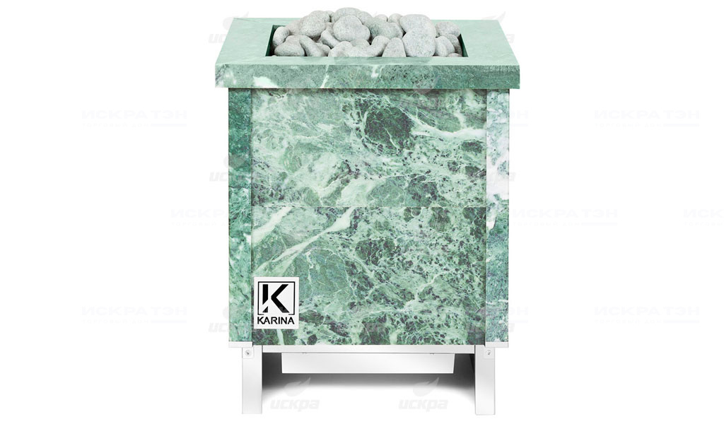 ФОТО - Электрокаменка Karina QUADRO 4,5 кВт в камне змеевик