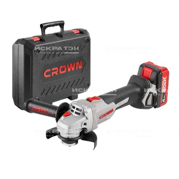 ФОТО - Угловая шлифовальная машина аккумуляторная BL CROWN CT23001-125HX-4 BMC