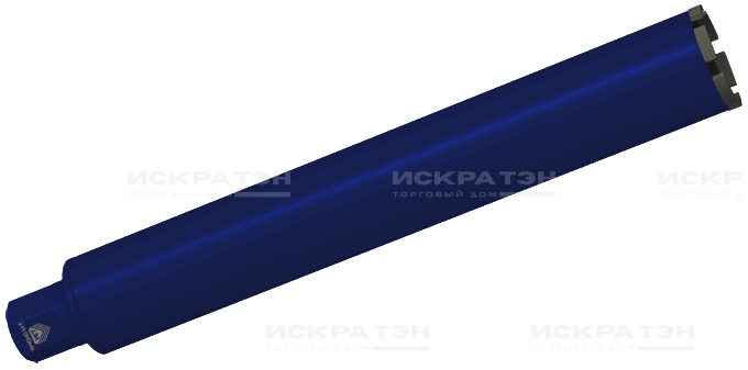 ФОТО - Алмазная коронка Diamond Hit DH-D525 Ø072/0450.06.1¼ предназначена для работы  с микроударом,  в сухую (без подачи СОЖ)